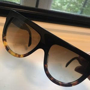 Flattop two-toned Celine sunglasses